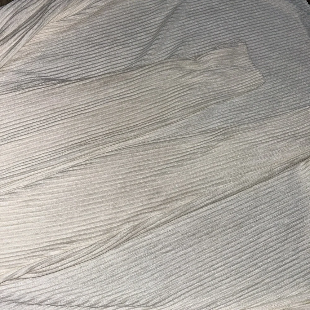 Subtle Studios tie front plisse maxi dress in off white - Picture 9 of 10